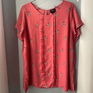 Pink Floral Blouse